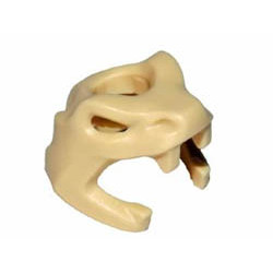 Minifigure, Headgear Helmet Snake Skull: {тухлено жълт}