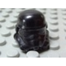 Minifigure, Headgear Helmet SW Stormtrooper, Plain: {черен}