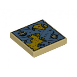 Плоска плочка 2X2 No. 240: {тухлено жълт}