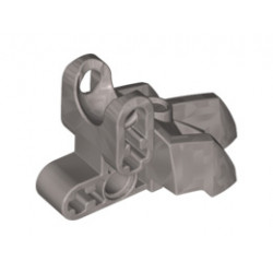 Hero Factory Foot with Three Short Claws and Ball Socket: {сребърно метален}