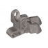 Hero Factory Foot with Three Short Claws and Ball Socket: {сребърно метален}
