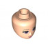 Mini Doll, Head Friends with Purple Eyes, Dark Pink Lips and Closed Mouth Pattern: {светло нуга}