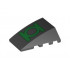 Wedge 4 x 4 No Studs with Green Lantern Logo Pattern: {черен}