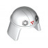 Minifigure, Headgear Helmet SW Imperial Pilot with Imperial Logo and Three Red Triangles Pattern (AT-DP Pilot): {бял}