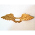 Minifigure, Wings Extended with Center Opening and Gold Feathers Pattern: {прозрачен}