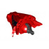 Dragon Head (Castle) Upper Jaw with Large Black Scales and Yellow Eyes Pattern : {ярко червен}