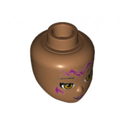Mini Doll, Head Friends with Light Brown Eyes and Elves Tribal Pattern (Azari): {умерен нуга}