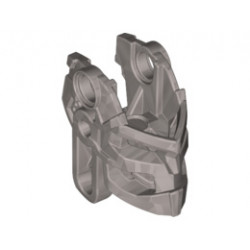 Bionicle Head Connector Block (Toa Okoto): {сребърно метален}