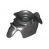 Minifigure, Armor Shoulder Pads with Neck Protection and Clip on Back with Silver and Red Stripes and SW Imperial Logo on Shoulders Pattern : {черен}