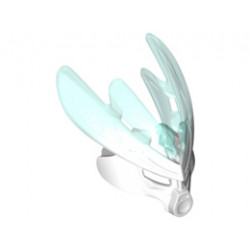 Bionicle Mask Protector with Marbled Trans-Light Blue Pattern (Protector Mask of Ice): {бял}