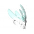 Bionicle Mask Protector with Marbled Trans-Light Blue Pattern (Protector Mask of Ice): {бял}
