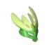 Bionicle Mask Protector with Marbled Trans-Bright Green Pattern (Protector Mask of Jungle): {ярко зелен}