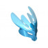 Bionicle Mask Protector with Marbled Trans-Dark Blue Pattern (Protector Mask of Water): {тъмно небесносин}