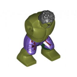 Body Giant, Hulk with Messy Hair and Dark Purple Pants Pattern: {маслинено зелен}