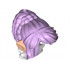 Mini Doll, Hair Long Tapered in Back with Braids, White Tips, Bangs and Light Nougat Elves Ears Pattern: {лавандулов}