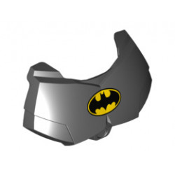 Large Figure Chest Armor Small with Batman Logo Pattern: {черен}