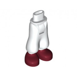 Mini Doll Friends Hips and Baggy Trousers with Dark Red Shoes Pattern: {бял}
