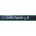 Tile 1 x 8 with 'LOM Building B' Pattern: {черен}