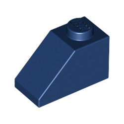 Покривна плочка 1X2/45° : {земно син}