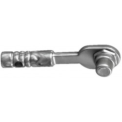 Minifigure, Utensil Tool Ratchet / Socket Wrench: {сребърно метален}