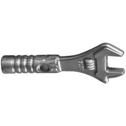Minifigure, Utensil Tool Adjustable Wrench: {сребърно метален}