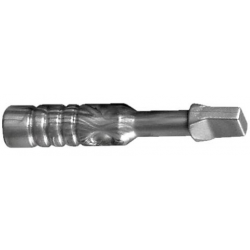 Minifigure, Utensil Tool Screwdriver - Wide Head - 3-Rib Handle: {сребърно метален}
