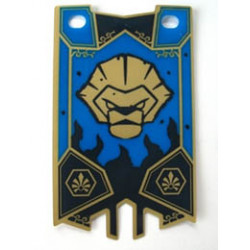 Plastic Flag 5 x 8.5 with Chima Lion Tribe Pattern: {неопределен}