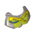 Large Figure Chest Armor Small with Green and Yellow Pattern: {сребърно метален}