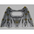Minifigure, Wings Batman Space Collapsed with Center Opening and Black and Gold Pattern: {прозрачен}