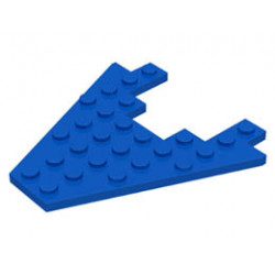 Wedge, Plate 8 x 8 with 3 x 4 Cutout: {ярко син}