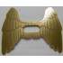 Minifigure, Wings Collapsed with Center Opening and Gold Feathers Pattern: {прозрачен}