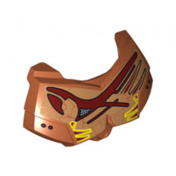 Large Figure Chest Armor Small with Tan and Reddish Brown Pattern: {тъмно оранжев}