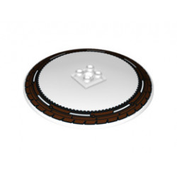 Dish 10 x 10 Inverted (Radar) with Wheel / Tire Pattern: {прозрачен}