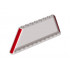 Windscreen 1 x 12 x 4 Tapered with Red Stripes on Ends Pattern: {прозрачно кафяв}