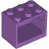 Container, Cupboard 2 x 3 x 2 - Solid Studs: {умерено лавандулов}
