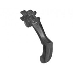 Bionicle Weapon Claw - Bent and Notched with Clip: {титаниево метален}