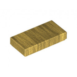 Плоска плочка 1X2: {топло златист}