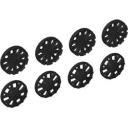 Wheel Cover 7 Spoke Y Shape and 10 Spoke T Shape for Wheel 18976, 8 in Bag - 4 of Each (Multipack): {черен}