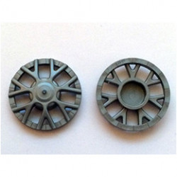 Wheel Cover 7 Spoke Y Shape and 10 Spoke T Shape for Wheel 18976, 8 in Bag - 4 of Each (Multipack): {сребърно метален}
