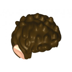 Mini Doll, Hair Short Spiked with Light Nougat Elves Ears Pattern: {тъмно кафяв}