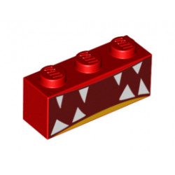 Тухличка 1X3 NO.8: {ярко червен}