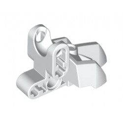 Hero Factory Foot with Three Short Claws and Ball Socket: {бял}