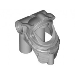 Minifigure, Headgear Helmet Underwater / Space : {умерено каменно сив}
