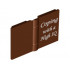 Minifigure, Utensil Book 2 x 3 with White 'Coping with a High IQ' Pattern: {червеникаво-кафяв}