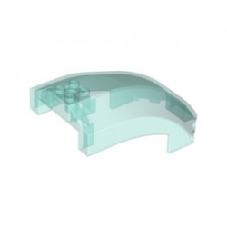Windscreen 10 x 6 x 4 Curved: {прозрачно светло син}