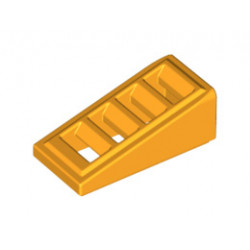 Покривна плочка с решетка 1X2x2/3: {огнено жълто-оранжев}