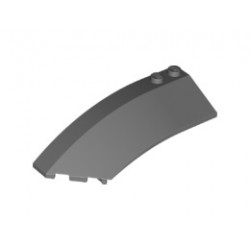 Лява черупка 3X8X2 с дъга/ъгъл : {тъмно каменно сив}