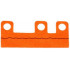 Minifigure, Skirt Cloth Length 10mm with Black Wavy Line Pattern: {ярко оранжев}