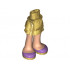 Mini Doll Friends Hips and Layered Skirt, Light Nougat Legs and Medium Lavender Shoes Pattern: {топло златист}