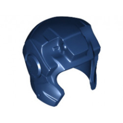Minifigure, Headgear Helmet Space with Open Face and Top Hinge (Iron Man) : {земно син}